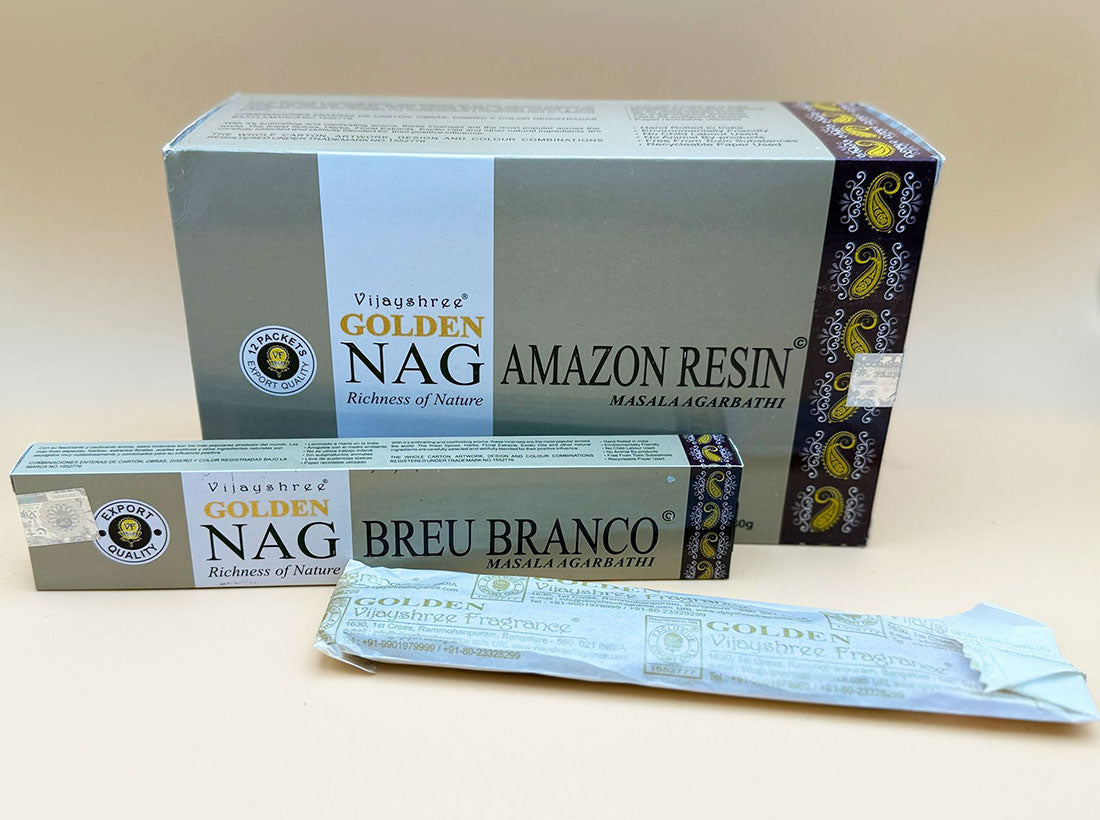 Golden Nag Räucherstäbchen "Amazonas Harz" 15g (Indien)