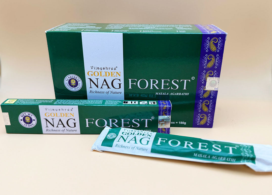 Golden Nag Räucherstäbchen "Forest" 15g (Indien)
