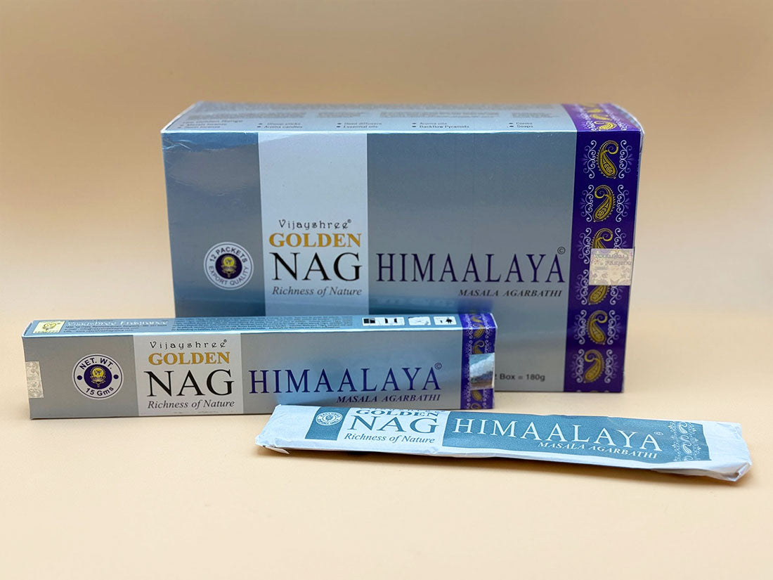 Golden Nag Räucherstäbchen "Himaalaya" 15g (Indien)