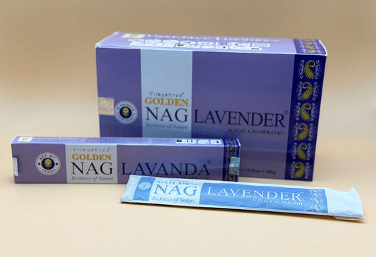 Golden Nag Räucherstäbchen "Lavendel" 15g (Indien)