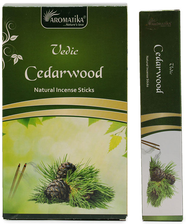 Vedische Räucherstäbchen "Cedarwood" 15g (Indien)