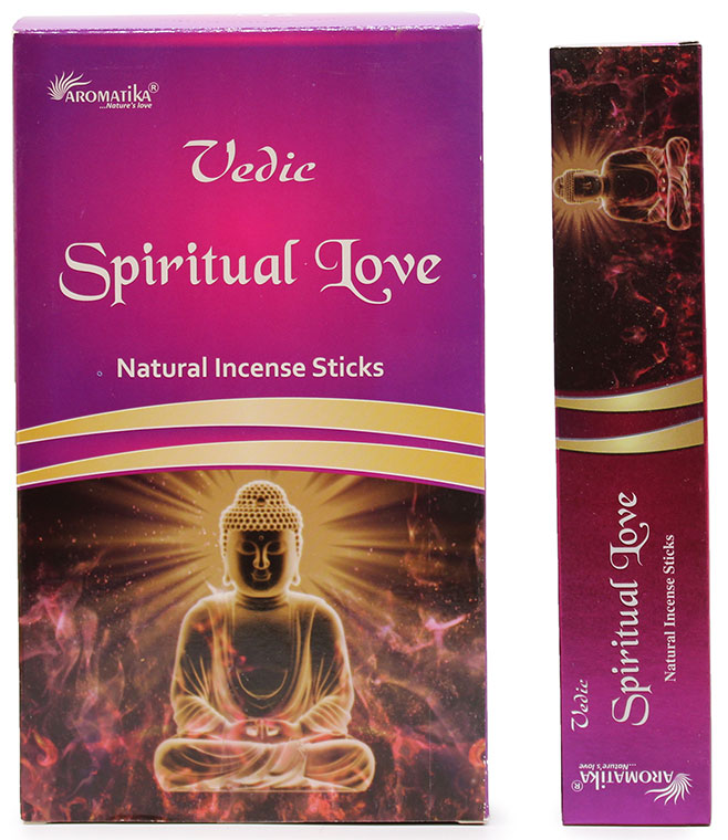 Vedische Räucherstäbchen "Spiritual Love" 15g (Indien)