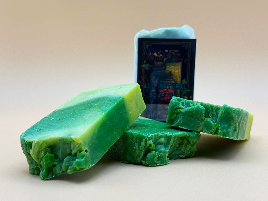 Handgemachte Olivenölseife "Aloe Vera" 90g Barren