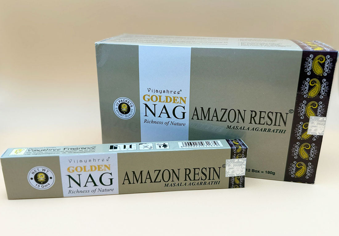 Golden Nag Räucherstäbchen "Amazonas Harz" 15g (Indien)