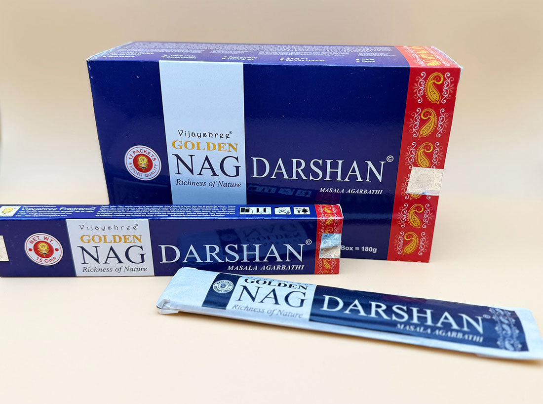 Golden Nag Räucherstäbchen "Darshan" 15g (Indien)