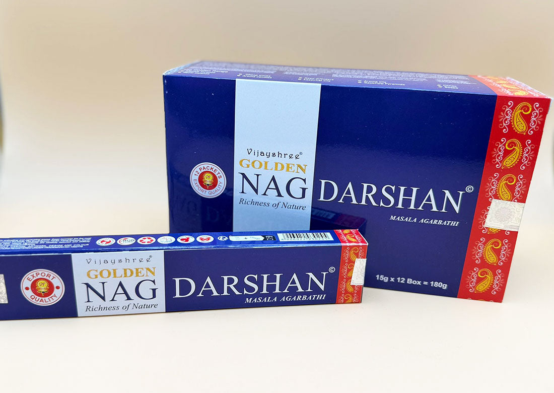 Golden Nag Räucherstäbchen "Darshan" 15g (Indien)