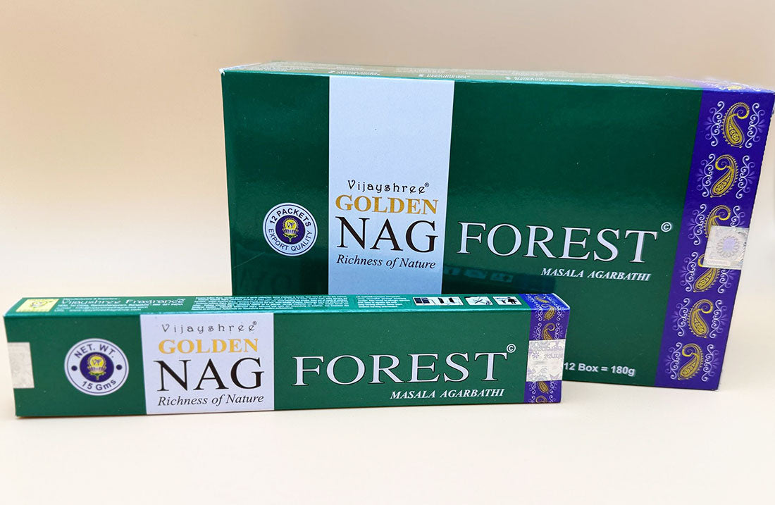 Golden Nag Räucherstäbchen "Forest" 15g (Indien)