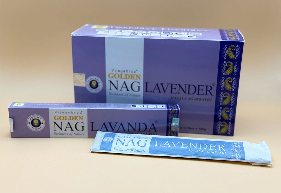 Golden Nag Räucherstäbchen "Lavendel" 15g (Indien)