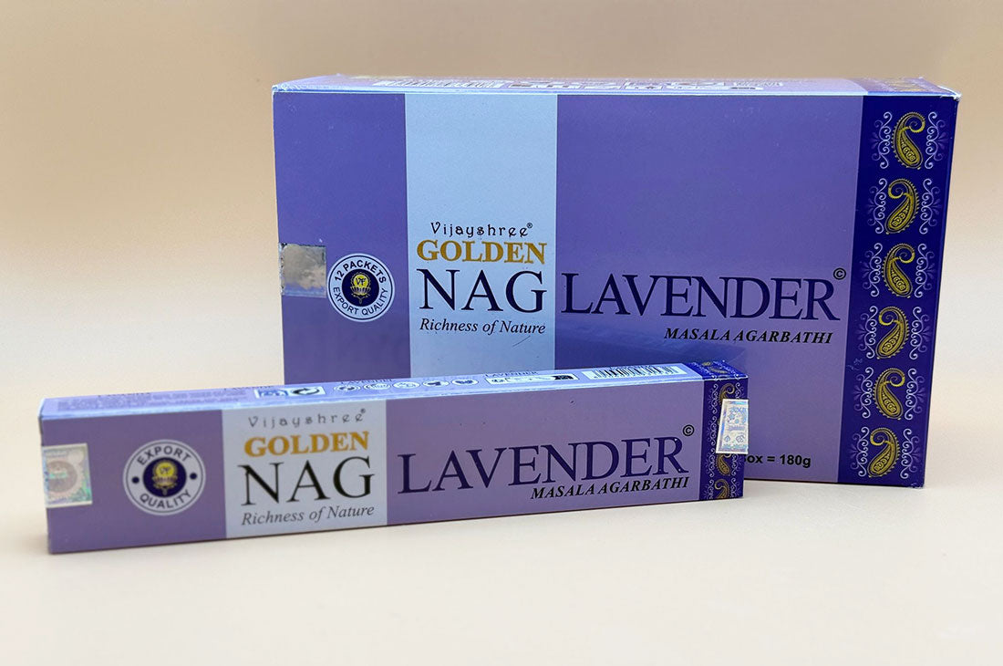Golden Nag Räucherstäbchen "Lavendel" 15g (Indien)