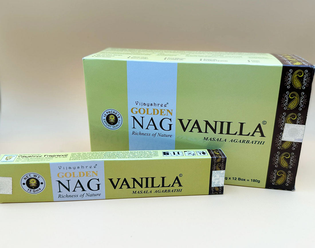 Golden Nag Räucherstäbchen "Vanilla" 15g (Indien)