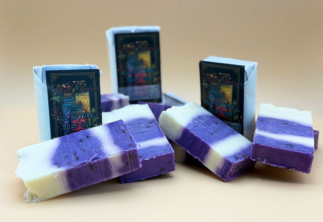 Handmade Olive Oil Soap "Lavender" 90g Bar