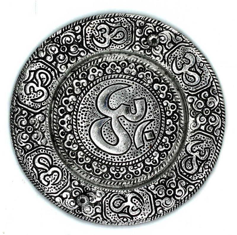 Runder Räucherstäbchenhalter "Om" 11cm