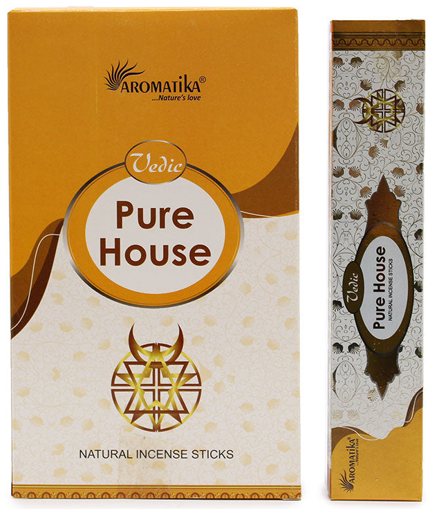 Vedische Räucherstäbchen "Pure House" 15g (Indien)