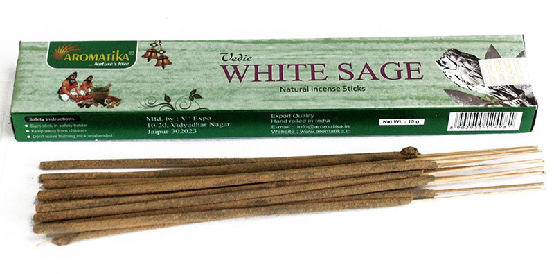 Vedic Incense Sticks "White Sage" 15g (India)