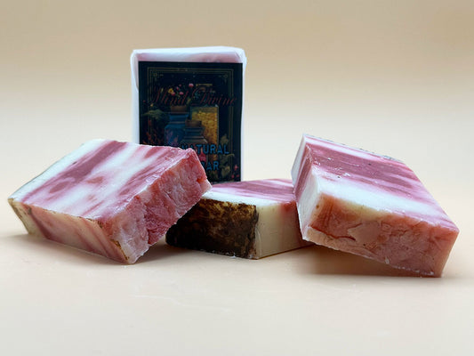 Handgemachte Olivenölseife "Roter Ton" 90g Barren