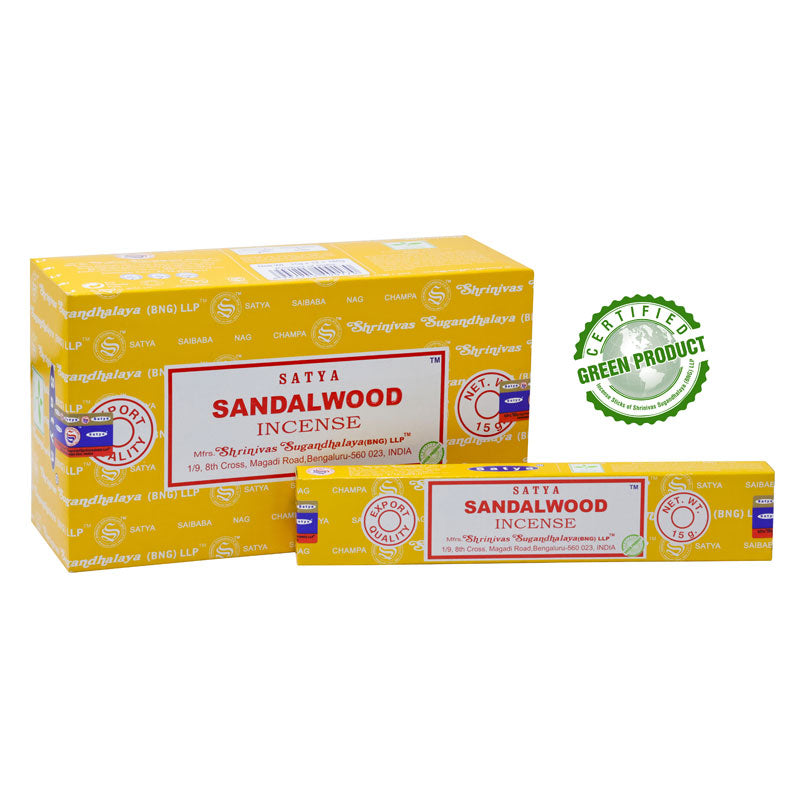 SATYA Räucherstäbchen "Sandalwood" 15g (Indien)