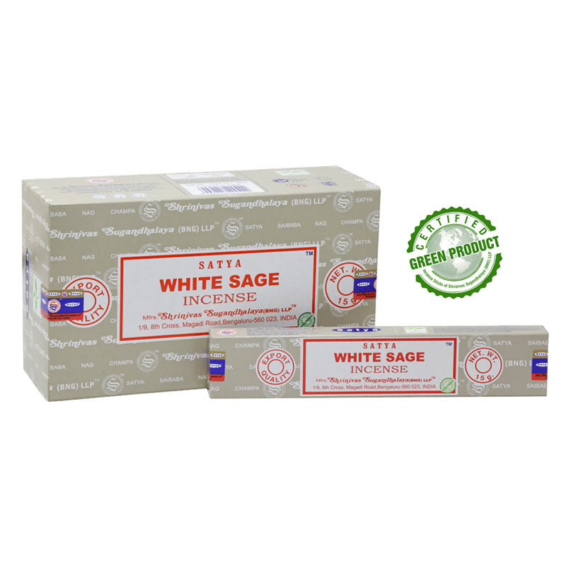 SATYA Räucherstäbchen "White Sage" 15g (Indien)